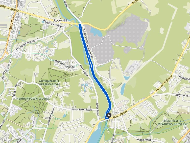 Delaware and Raritan Canal Towpath, Millstone Valley loop — Delaware